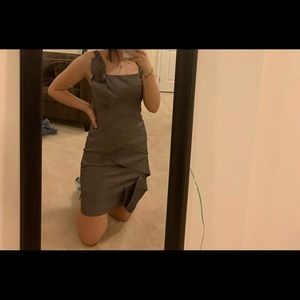Super cute grey bodycon dress!